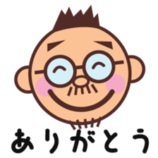 Moustache glasses CONCHIN sticker #14938647