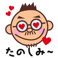 Moustache glasses CONCHIN sticker #14938678