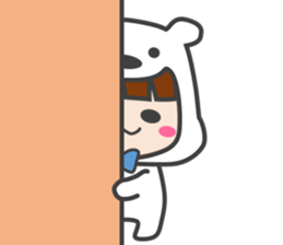 costume of a polar bear Vol.2 sticker #14940633