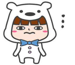 costume of a polar bear Vol.2 sticker #14940634