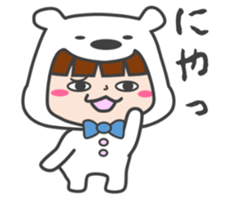 costume of a polar bear Vol.2 sticker #14940635