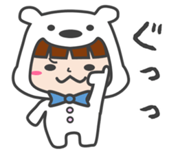 costume of a polar bear Vol.2 sticker #14940636