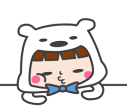 costume of a polar bear Vol.2 sticker #14940637