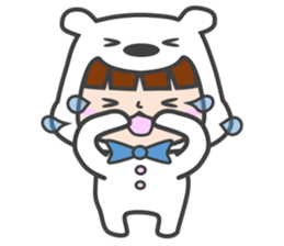 costume of a polar bear Vol.2 sticker #14940639
