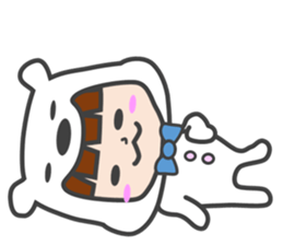 costume of a polar bear Vol.2 sticker #14940640