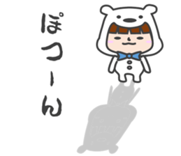 costume of a polar bear Vol.2 sticker #14940645