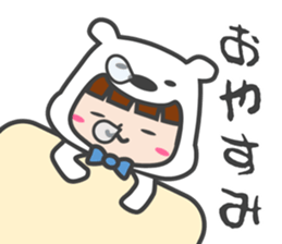 costume of a polar bear Vol.2 sticker #14940653