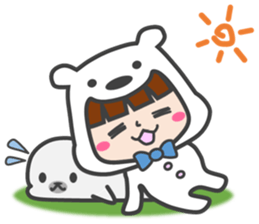 costume of a polar bear Vol.2 sticker #14940656