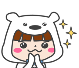 costume of a polar bear Vol.2 sticker #14940658