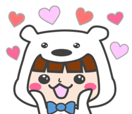 costume of a polar bear Vol.2 sticker #14940659