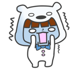 costume of a polar bear Vol.2 sticker #14940664