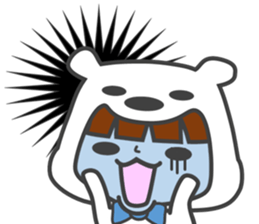 costume of a polar bear Vol.2 sticker #14940666