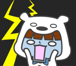 costume of a polar bear Vol.2 sticker #14940667
