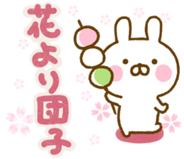 Rabbit Usahina friendly spring sticker #14940931