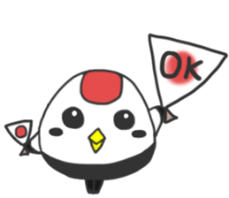 Japanese crane Turutan sticker #14941327