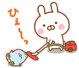 Rabbit Usahina with penpen 11 sticker #14941750