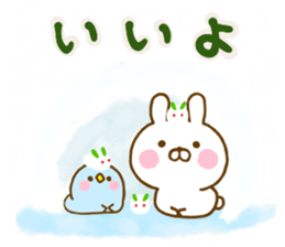 Rabbit Usahina with penpen 11 sticker #14941783