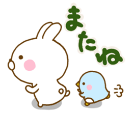 Rabbit Usahina with penpen 11 sticker #14941789