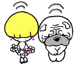 Shuttlechan & Pug sticker #14943207