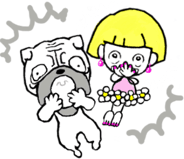 Shuttlechan & Pug sticker #14943214