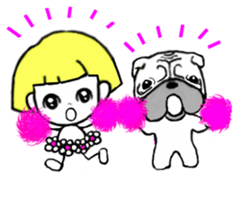 Shuttlechan & Pug sticker #14943217