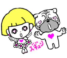 Shuttlechan & Pug sticker #14943221