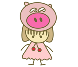 She loves animals sticker #14943623