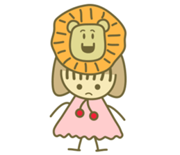 She loves animals sticker #14943625