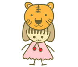 She loves animals sticker #14943631