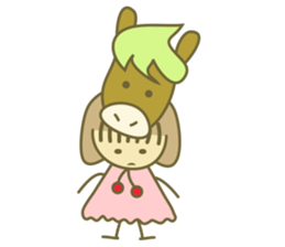 She loves animals sticker #14943633