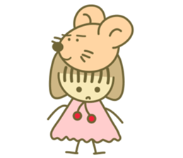 She loves animals sticker #14943641