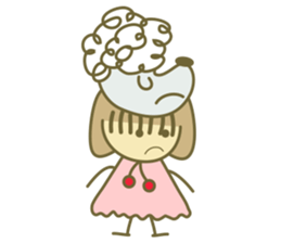 She loves animals sticker #14943649