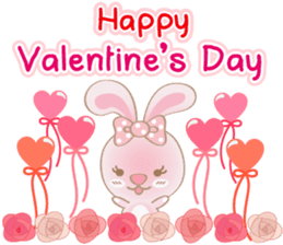 Rabbita (to) Happy Valentine's Day 2017 sticker #14943930
