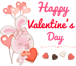Rabbita (to) Happy Valentine's Day 2017 sticker #14943931