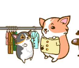 Naughty Corgi4 sticker #14945351