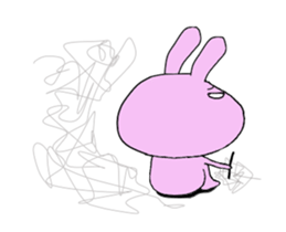 Rabbit of the wonderland 2 sticker #14945532