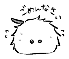 Fluffy creatures without names sticker #14945655