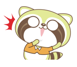 Raccoon Love sticker #14945928