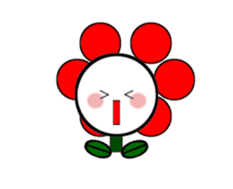 Moving flowers 1st sticker #14946271