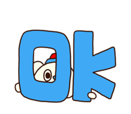 OK bear 3 (Black) sticker #14947936