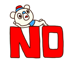 OK bear 3 (Black) sticker #14947937