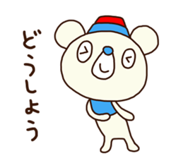 OK bear 3 (Black) sticker #14947955