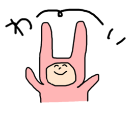 free-spirited rabbits sticker #14948175