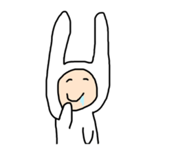 free-spirited rabbits sticker #14948191