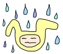 free-spirited rabbits sticker #14948199