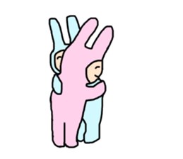 free-spirited rabbits sticker #14948201