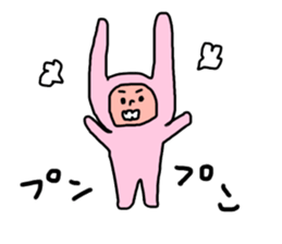 free-spirited rabbits sticker #14948207