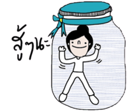 Pim in the bottle, in January sticker #14948490