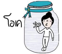 Pim in the bottle, in January sticker #14948492