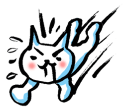 Cat of the Japanese brush sticker #14948648